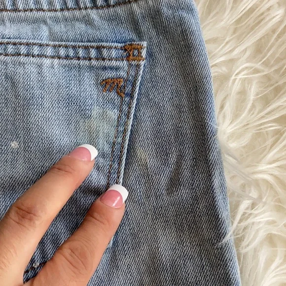 Madewell Paint Splatter Denim Cutoff Shorts - Picture 8 of 8